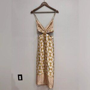 House of Harlow 1960 x Revolve Dress Women size Large  Tag attached  Midi Length